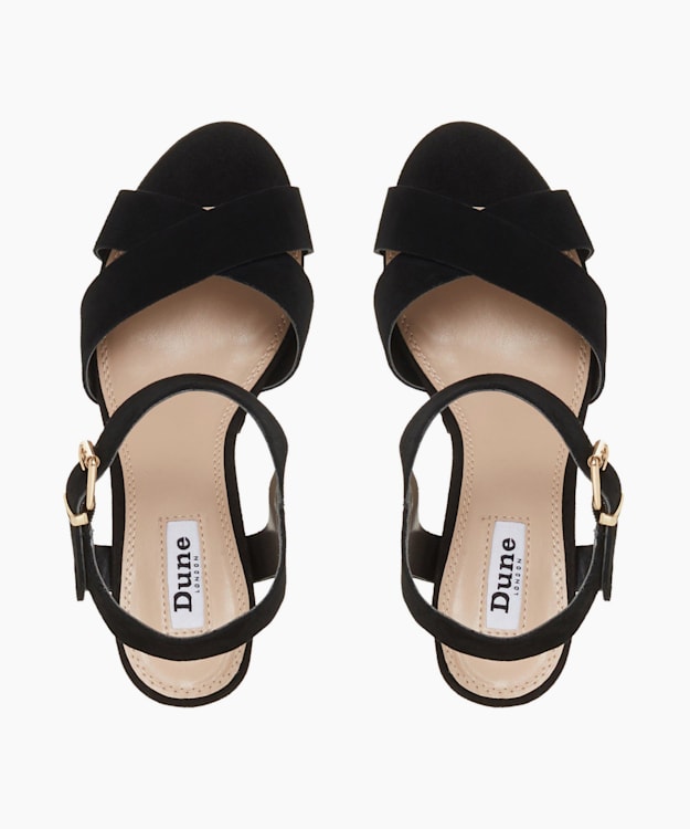 dune black platform sandals