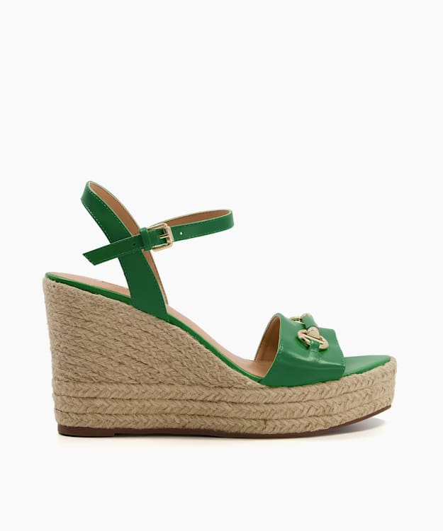 Khaki on sale green wedges