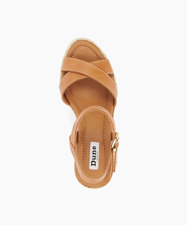 Dune low best sale wedge sandals