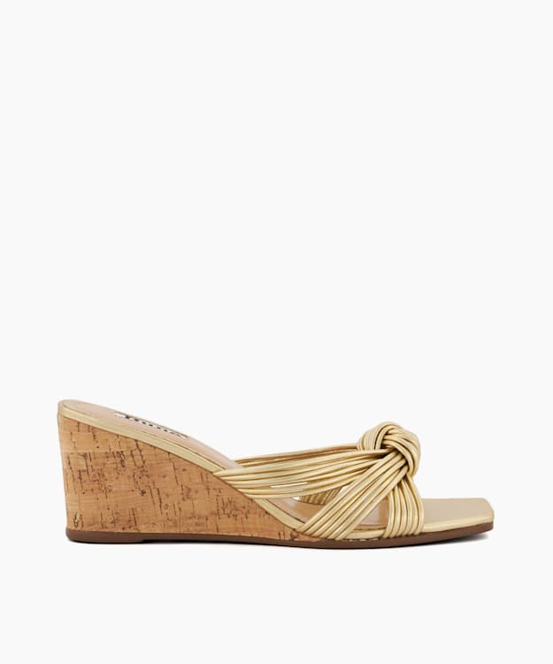 Dune hot sale gold mules