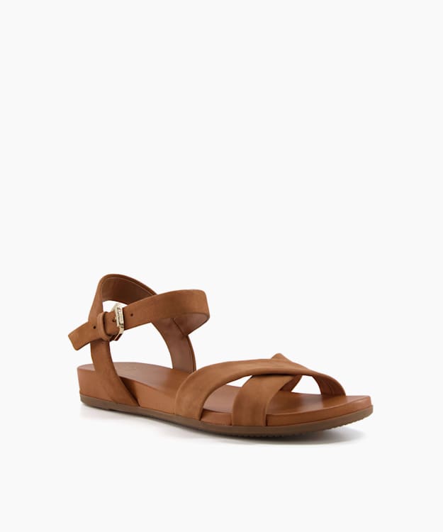 Dark best sale brown sandals