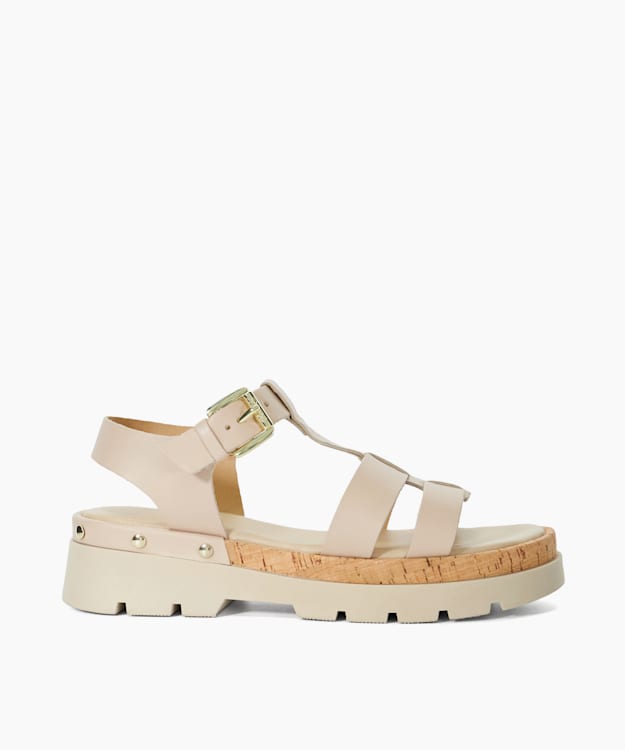 Dune cream hot sale sandals