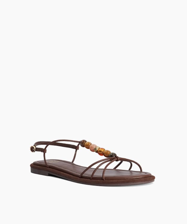 brown velvet wrap dress Sandals Woman GURKHA FLESHOUT WOMAN Sandal DK BROWN