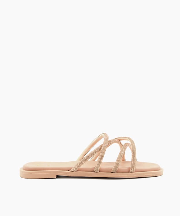 Women's Pink Flat Sandals | Dune London