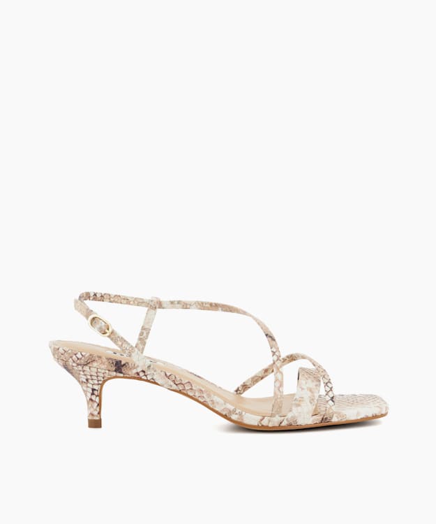 Woven Crossover Ankle Strap Wedge Sandals, Dune London