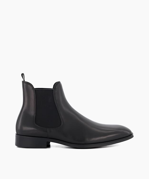 Mandatory Black, Leather Chelsea Boots | Dune London