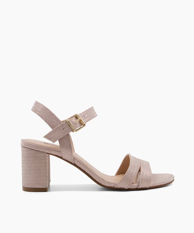 Beige block heeled on sale sandals