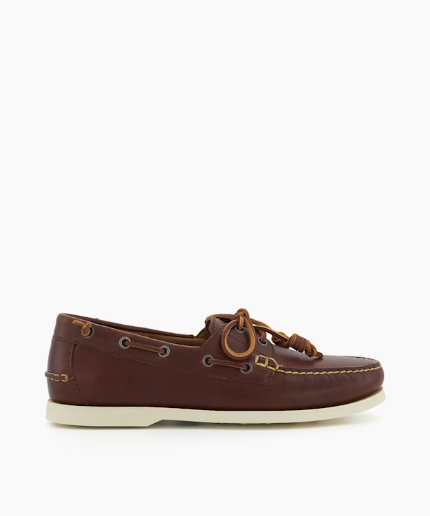 Merton Slip On Tan Leather Boat Shoes Dune London