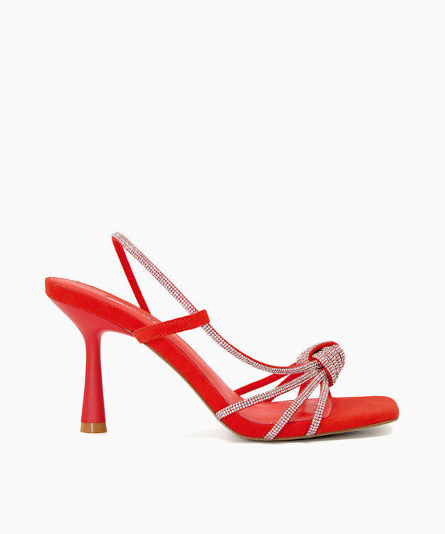 dunelondon.com | Diamante-Strap Heeled Sandals