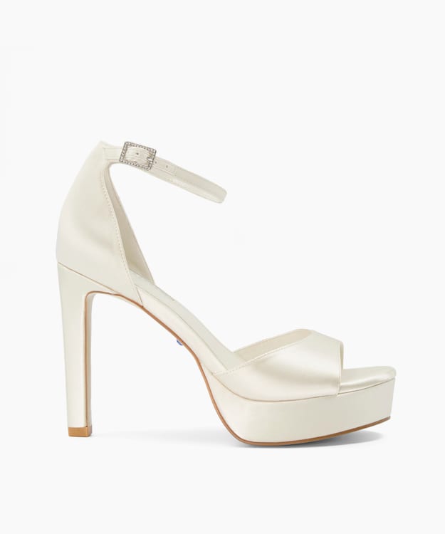 Dune white heels hotsell