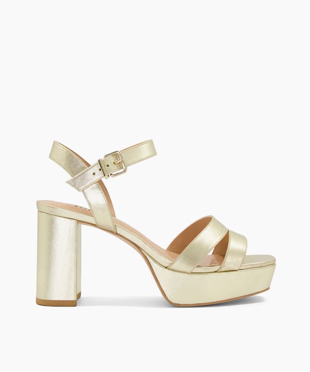 Mid heel outlet platform sandals