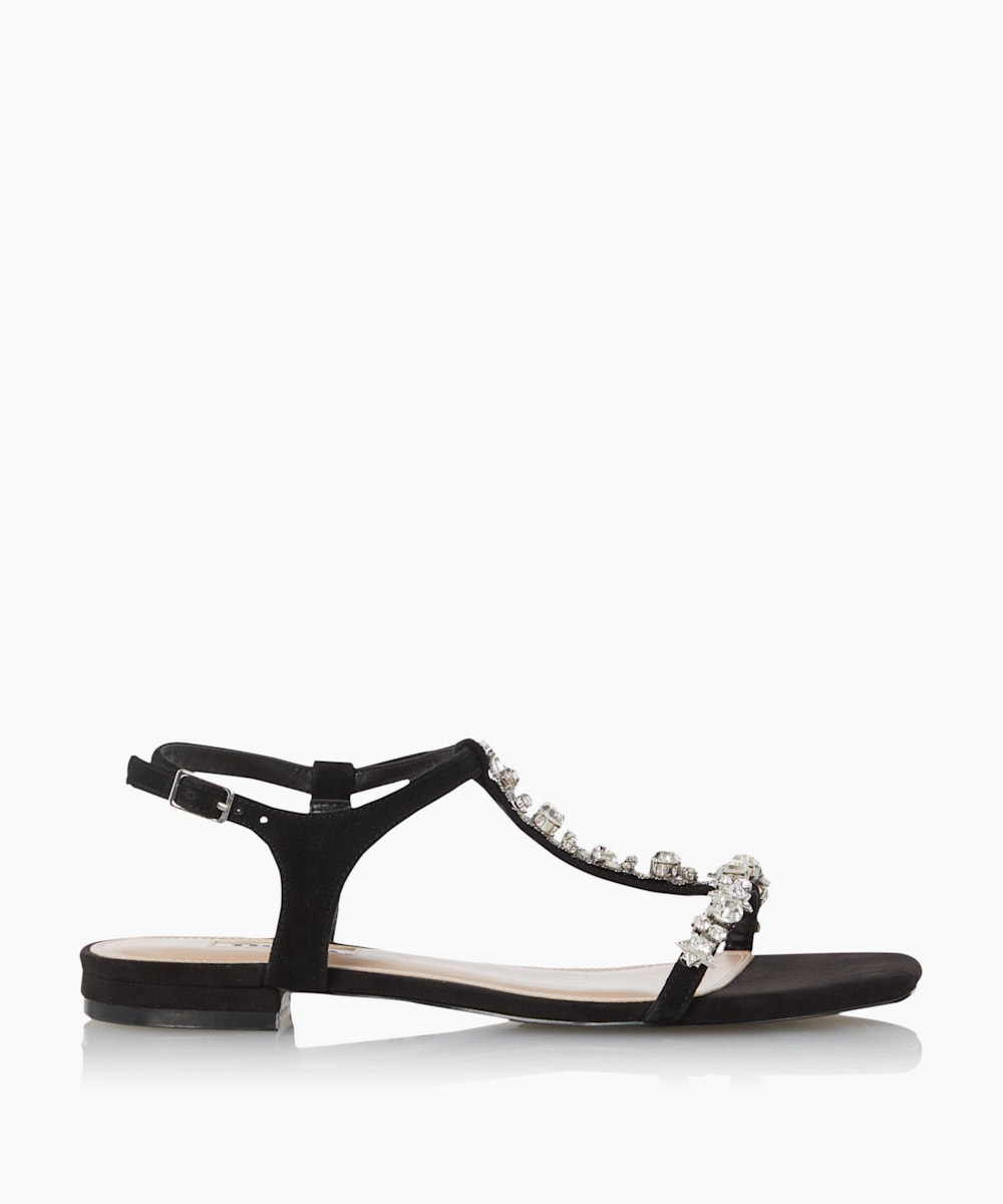 Black store embellished sandals