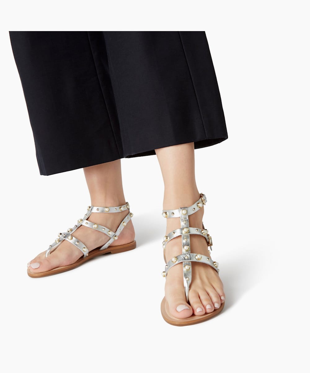 Silver hot sale gladiator sandals