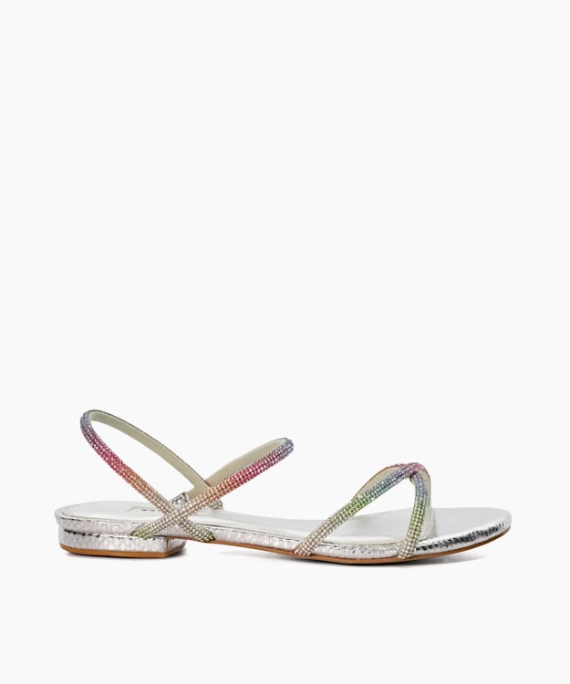 Dune clearance metallic sandals