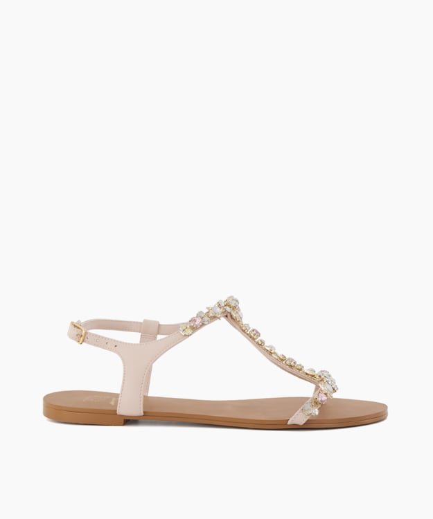 Dune flat sandals sale hot sale