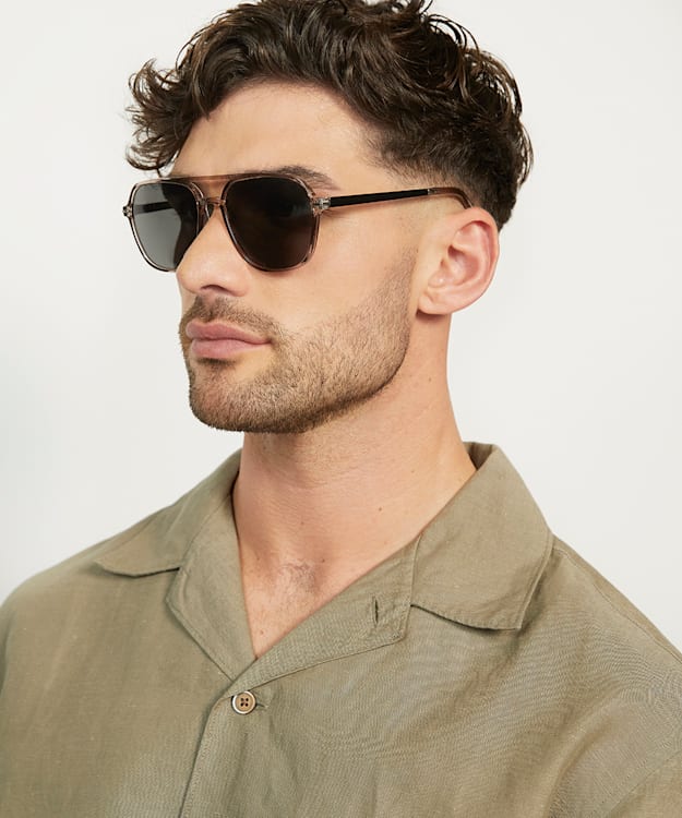 Osark Grey, Oversized Sunglasses | Dune London