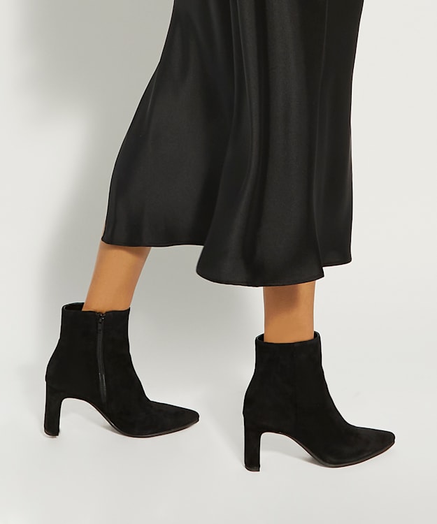 Dune black on sale suede ankle boots