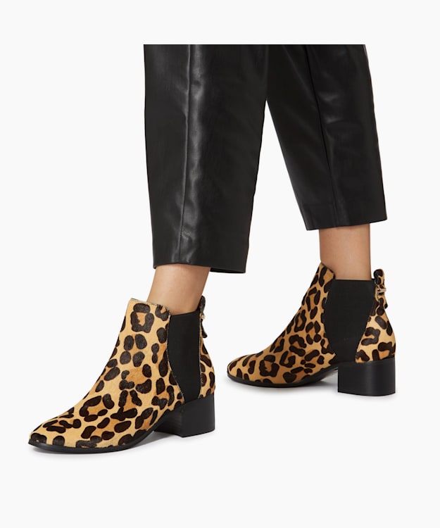 Dune leopard cheap print boots