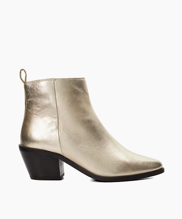 Metallic boot best sale