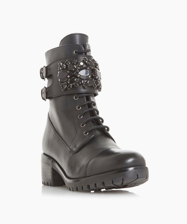 black biker boots dune