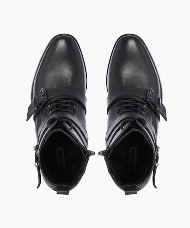 Pax Black Lace Up Boots Dune London