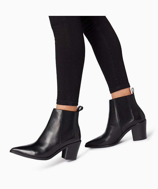 Details about / Ladies High Stiletto Chelsea Boots Side-zip Stitching Colored Pointed Toe Hd214