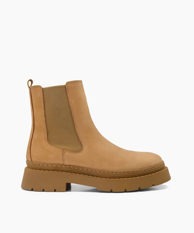 camel chelsea boots womens