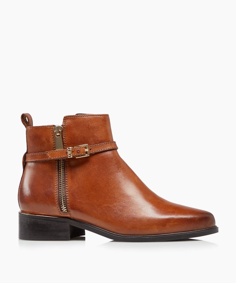 dune pop leather ankle boots