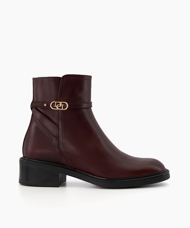 Dune burgundy 2025 ankle boots