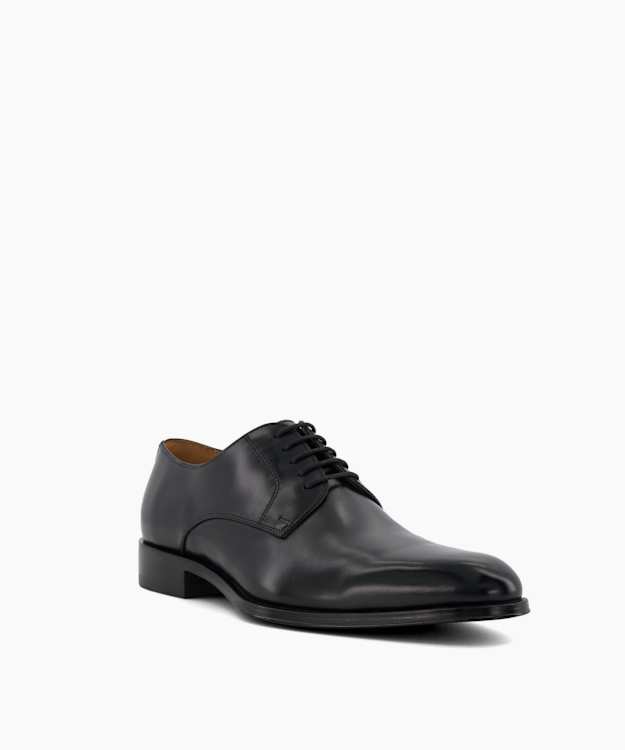 Dune London Salisbury Black Premium Leather Derby