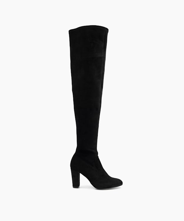 over the knee suede boots flat heel