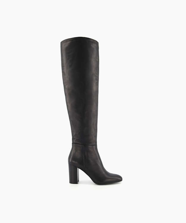 Selsie Black, Over The Knee Boots | Dune London