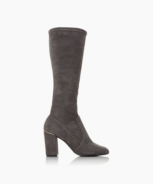 dune grey suede boots