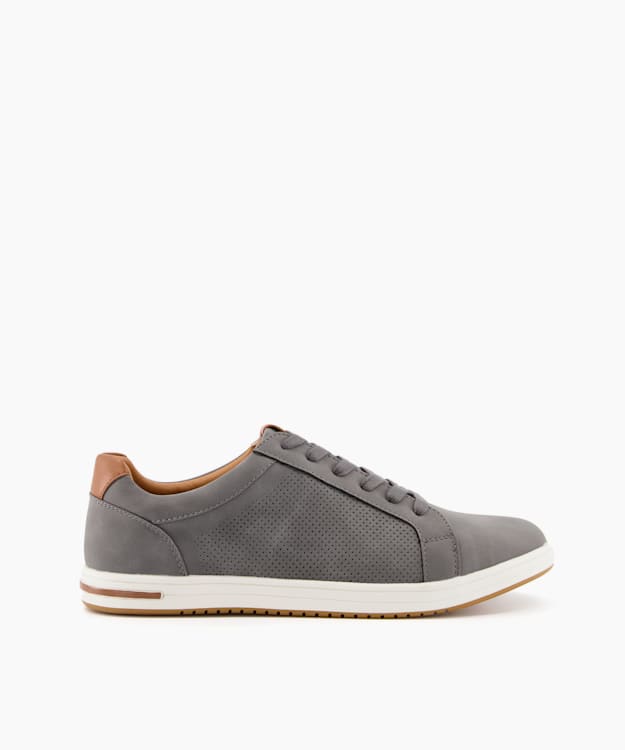 Mens grey best sale smart trainers