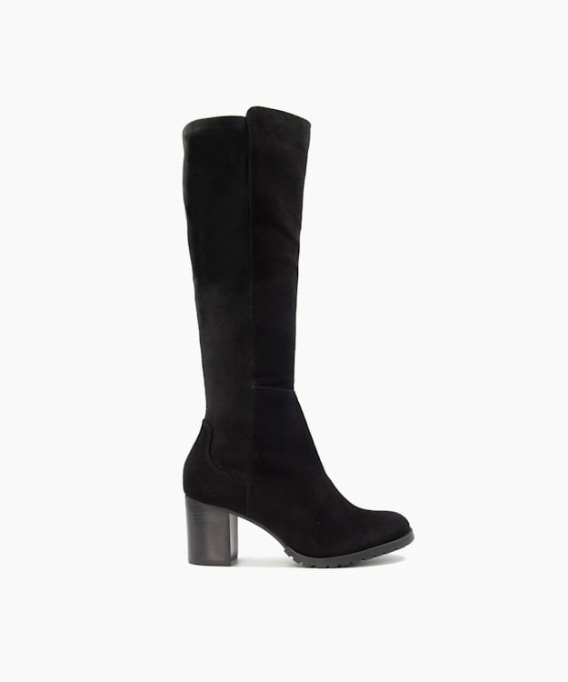 dune black knee high boots