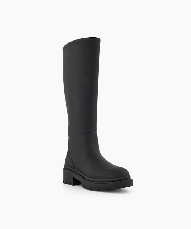 Neoprene knee hot sale high boots