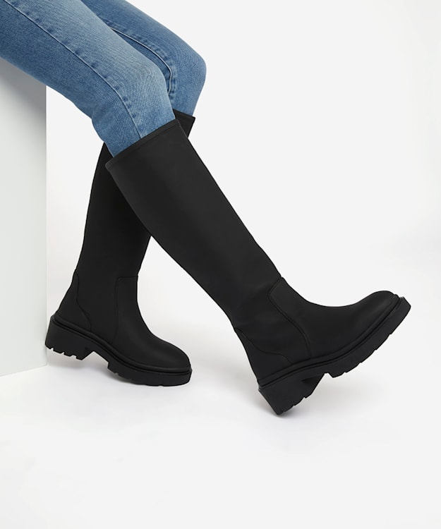 dune womens knee high boots