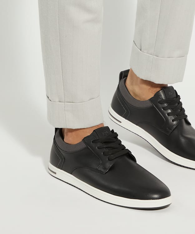 Mens black dress trainers online