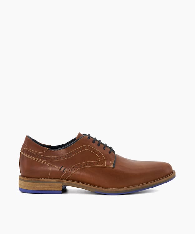 Mens wide fit on sale brown brogue shoes