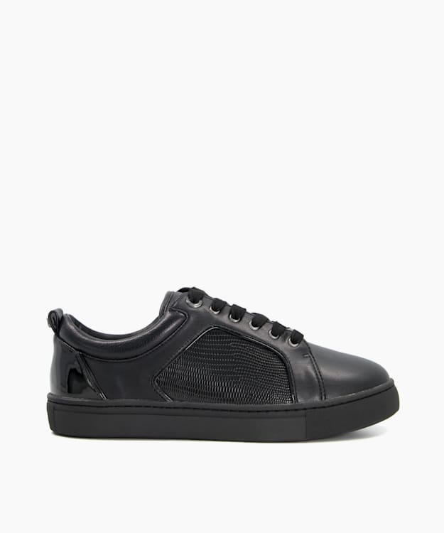 Womens black store trainers sale