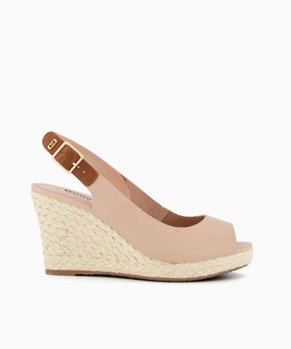 dune tan wedges