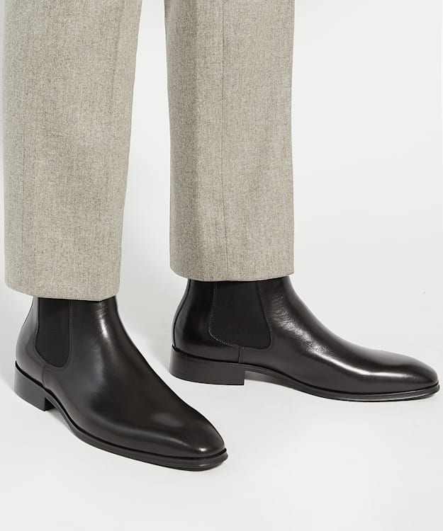 Mandatory Black, Wide Fit Chelsea Boots | Dune London display picture 1