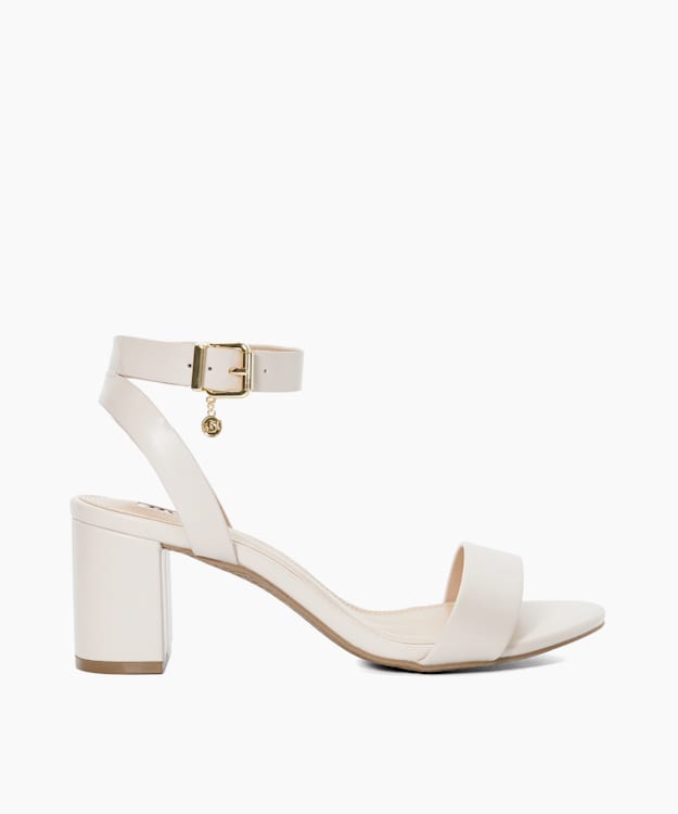 Women's Wide Fit White Sandals