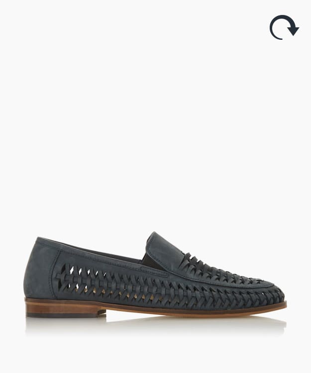 dune blue loafers