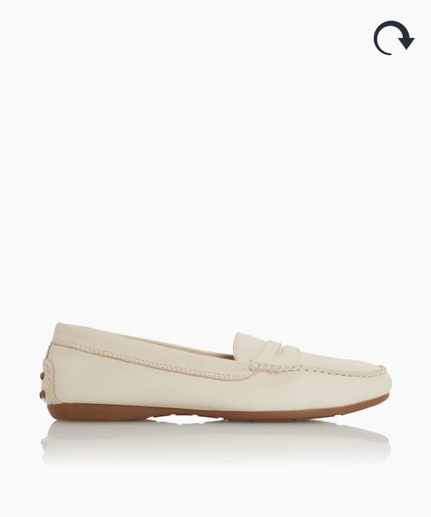 dune grover leather loafers