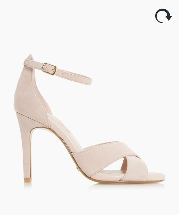blush sandals mid heel