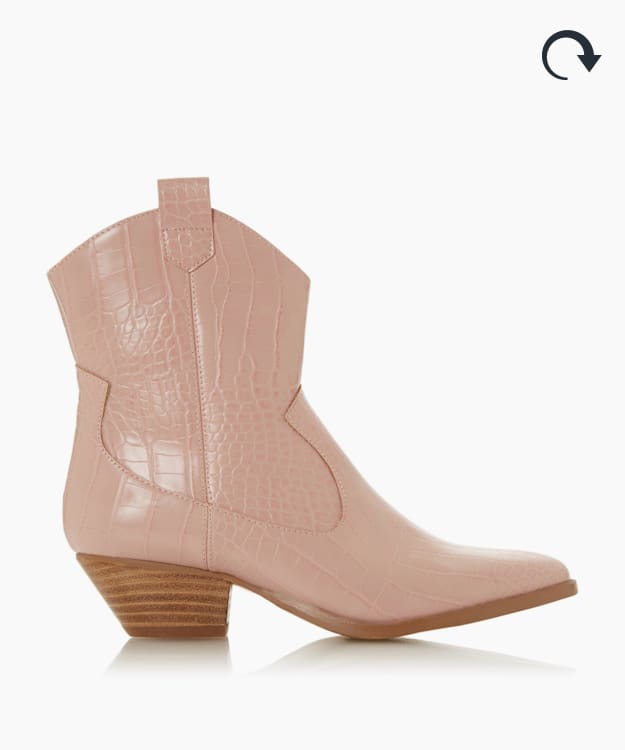 dune pink boots