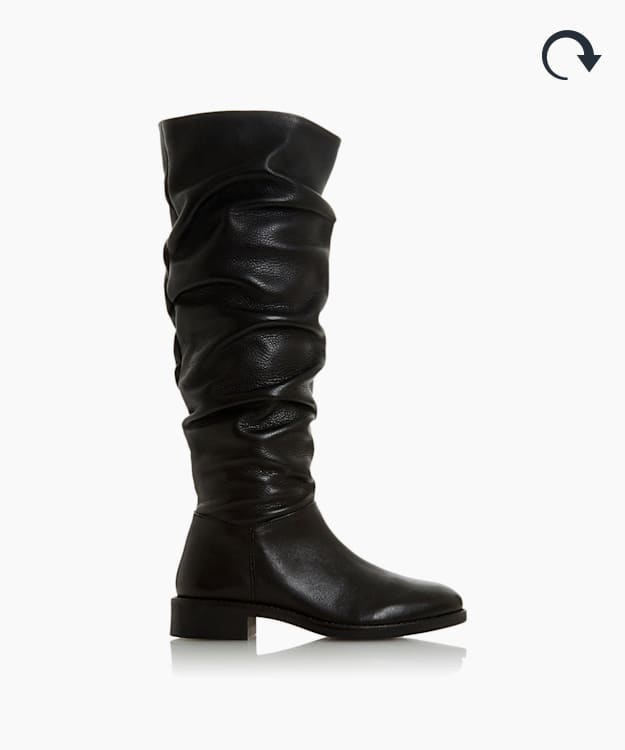 dune knee high flat boots