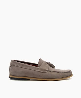 Mens grey loafers uk Clearance