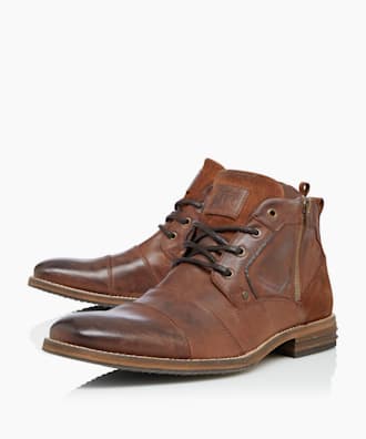 dune london panelled lace up boots